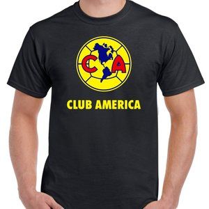 CLUB AMERICA T-SHIRT *  CASUAL  100% COTTON  fOR MEN BRAND NEWAPPAREL